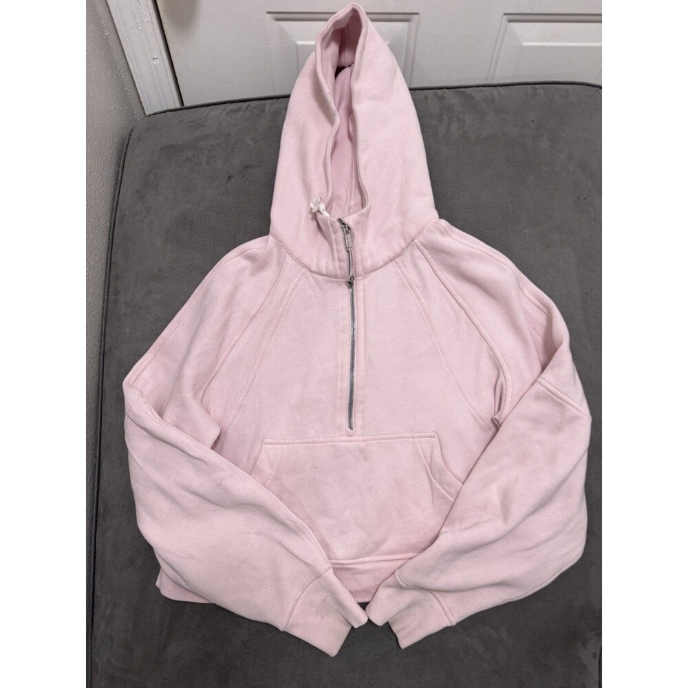 Lululemon Scuba Oversized Half-Zip Hoodie Strawberry Milkshake Size Small